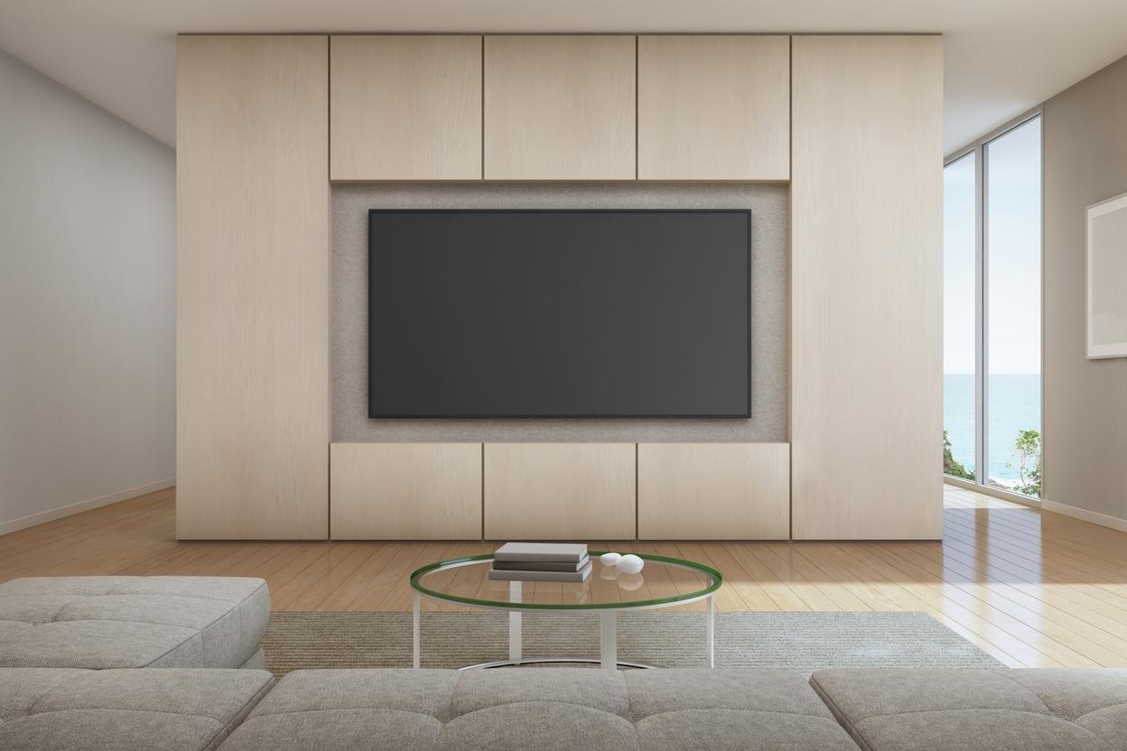 TV Wandschrank aus Holz planen TV Wandschrank aus Holz